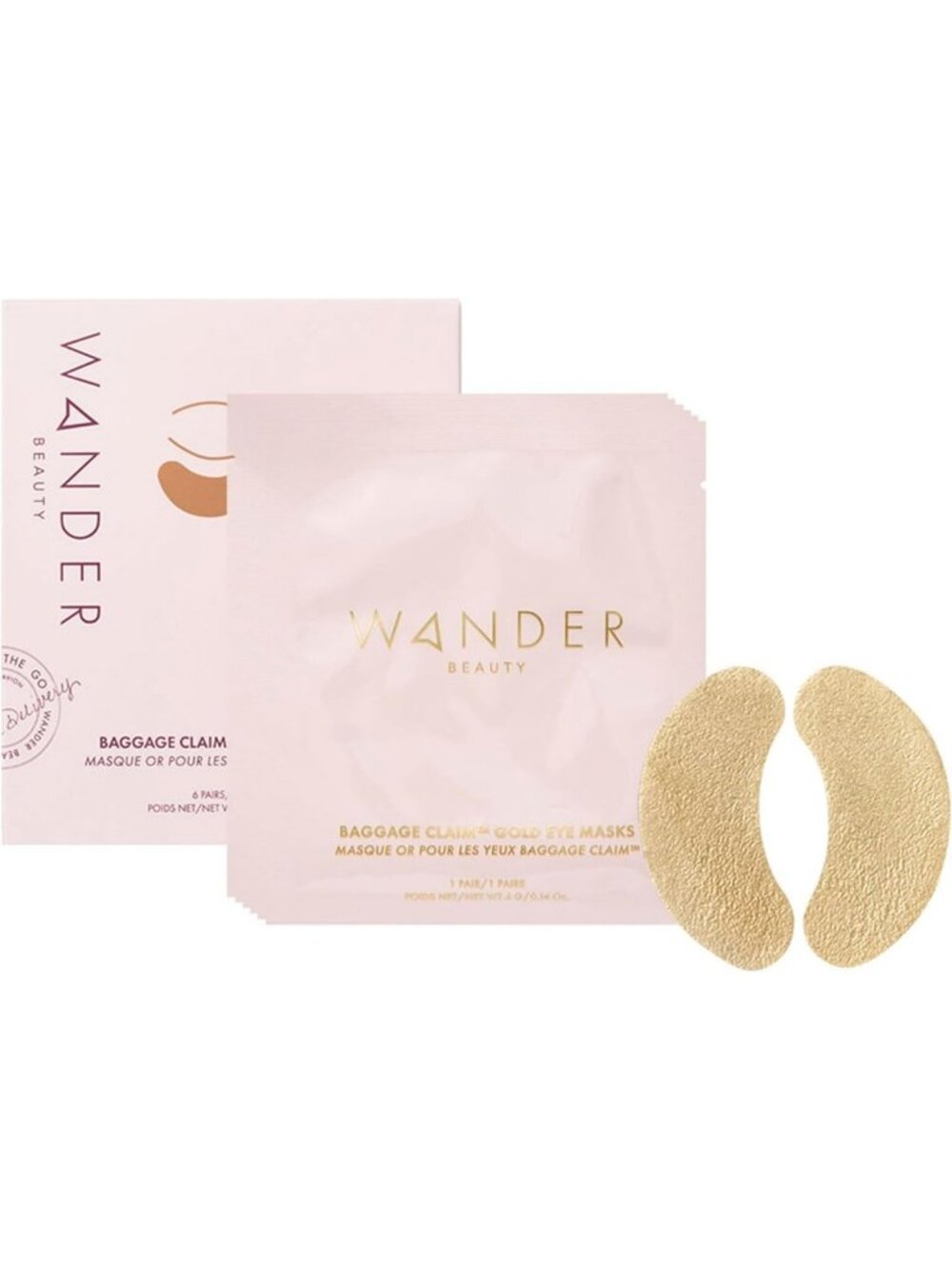 Gold Foil Under Eye Patches - Depuffing & Brightening Mask for Dark Circles (6